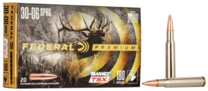 Box of Federal Premium 30-06 Springfield 180 grain Barnes TSX ammunition