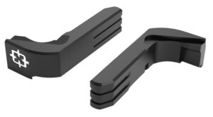 Cross Armory CRGMCBK extended magazine catch for Glock Gen1-3 and P80, black anodized 7075 T6 aluminum