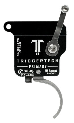 TriggerTech Primary single-stage curved trigger for Remington 700, stainless finish, 7075-T6 aluminum