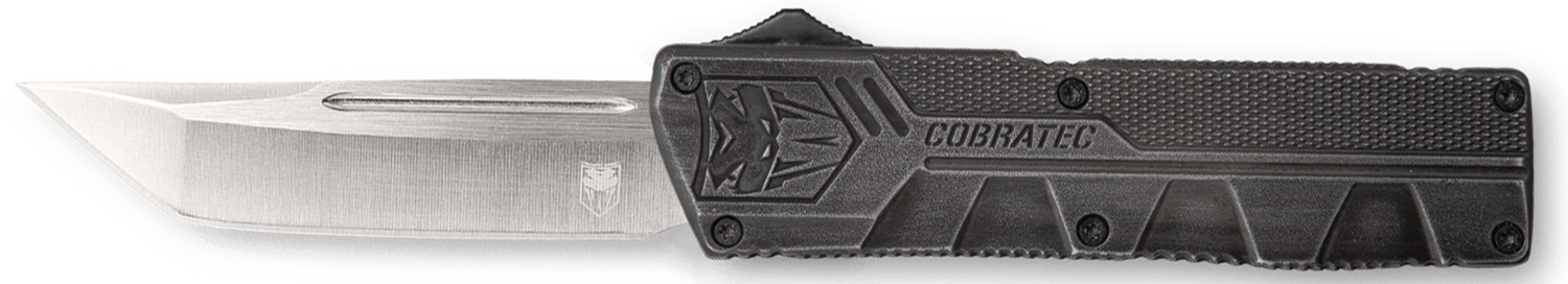 Cobratec Knives CBT LTWT Stonewash Tanto – 3.25″ D2 OTF