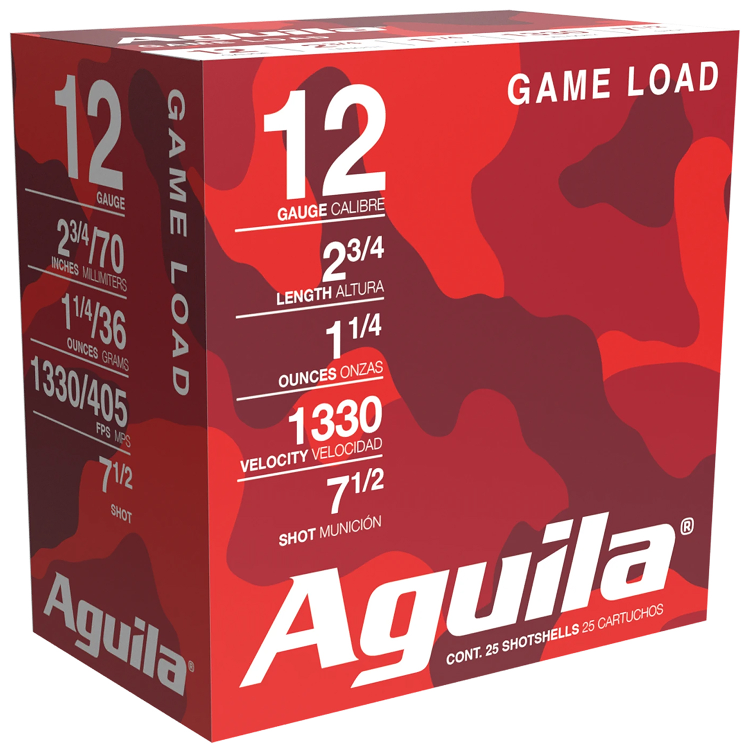 Aguila 12 Gauge 2.75 in 1-1/4 oz #7.5 Shot – 25rd
