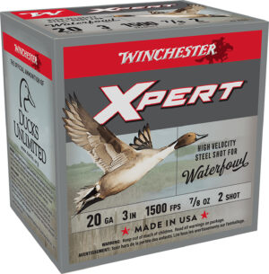 Winchester Super-X Xpert 20ga 3 inch 7/8 oz #2 steel shotshells 25 count box