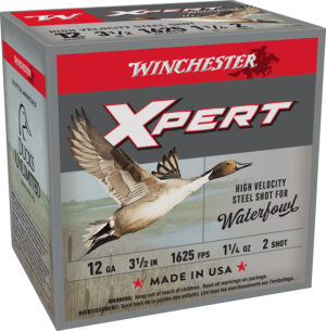 Winchester Super-X Xpert 12 GA 3.5in 1-1/4 oz #2 steel shotshell box 25 rounds