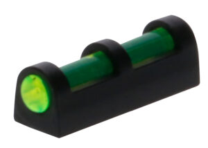 Truglo TG947EGM green fiber optic long bead front sight, 3mm thread