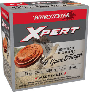 Winchester Xpert Steel 12ga 2.75 in 1-1-8 oz #6 shotshell box 25rd