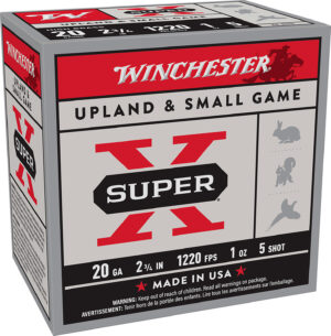 Winchester Super-X High Brass 20ga 2.75 in 1 oz #5 shotshell box