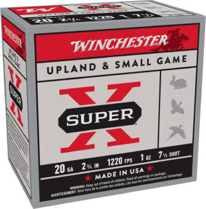 Winchester Super-X High Brass 20ga 2-3/4in 1 oz #7.5 shotshell 25rd box