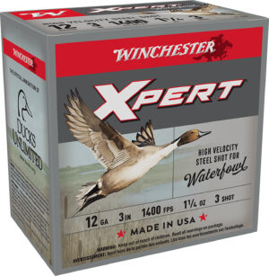 Winchester Super-X Xpert 12 gauge 3-inch 1-1/4 oz #3 steel shotshells 25rd box