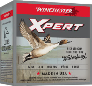 Winchester Super-X Xpert 12ga 3in 1-1/8oz #2 high-velocity steel shotshells 25rd box