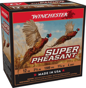 Winchester Super Pheasant 12ga 2-3/4in #4 1-3/8oz shotshell box 25 rounds