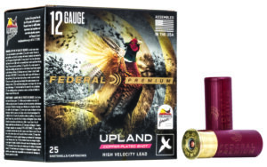Box of Federal Premium Wing-Shok Pheasant Forever 12 gauge shotshells with copper-plated lead shot