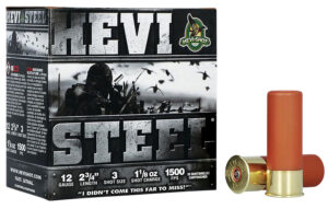 HEVI-Shot HEVI-Steel 12ga 2.75" 1-1/8 oz #3 steel shot 25rd box