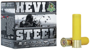 HEVI-SHOT HEVI-Steel 20ga 3-inch 7/8 oz #1 steel shotshells 25rd box