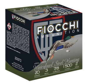 Fiocchi 203ST2 Flyway 20 Gauge 3-inch steel shot waterfowl ammo box