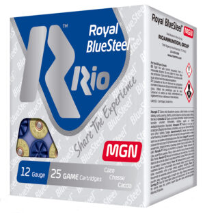 Rio Royal BlueSteel Magnum 12ga 3-inch 1 1/4 oz size 3 steel shot box