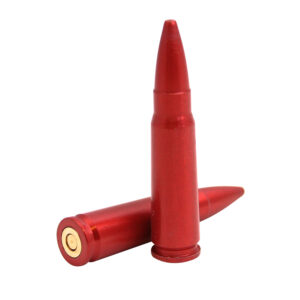 Carlsons 7.62x39 red aluminum snap caps, spring-loaded striking area, 2-pack