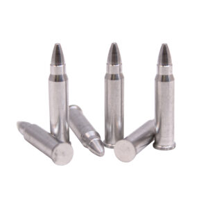 Carlsons .17 HMR aluminum snap caps in red with spring-loaded striking area
