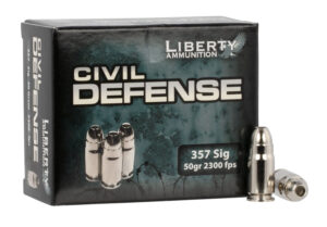 Liberty Civil Defense .357 SIG 50gr lead-free fragmenting hollow point 20 rounds per box