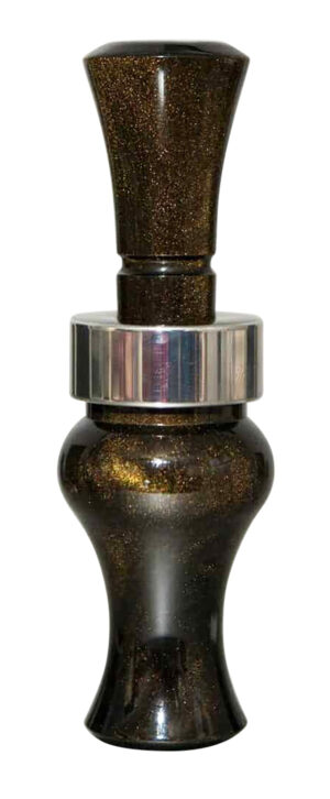 MO Tactical Echo Calls 78905 Meat Hanger double reed mallard call in Black Gold Pearl acrylic