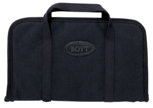 Boyt Harness rectangular pistol rug black waxed canvas with flannel lining