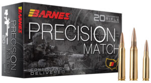 Barnes Precision Match 6.5mm Grendel 120gr OTM BT – box of 20 rounds