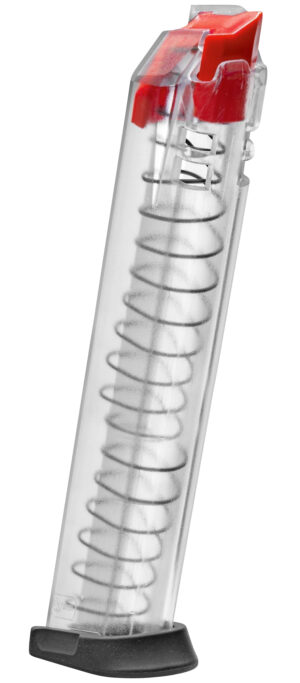 Chiappa CBR-9 30 round clear polymer 9mm magazine with red follower