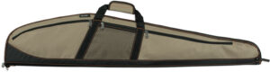 Bulldog BD221 Plus 48 inch khaki and black padded rifle case with three exterior pockets
