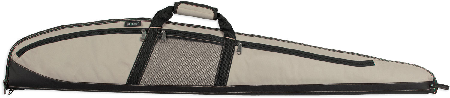 Bulldog BD225 Plus padded taupe and black shotgun case with three exterior pockets
