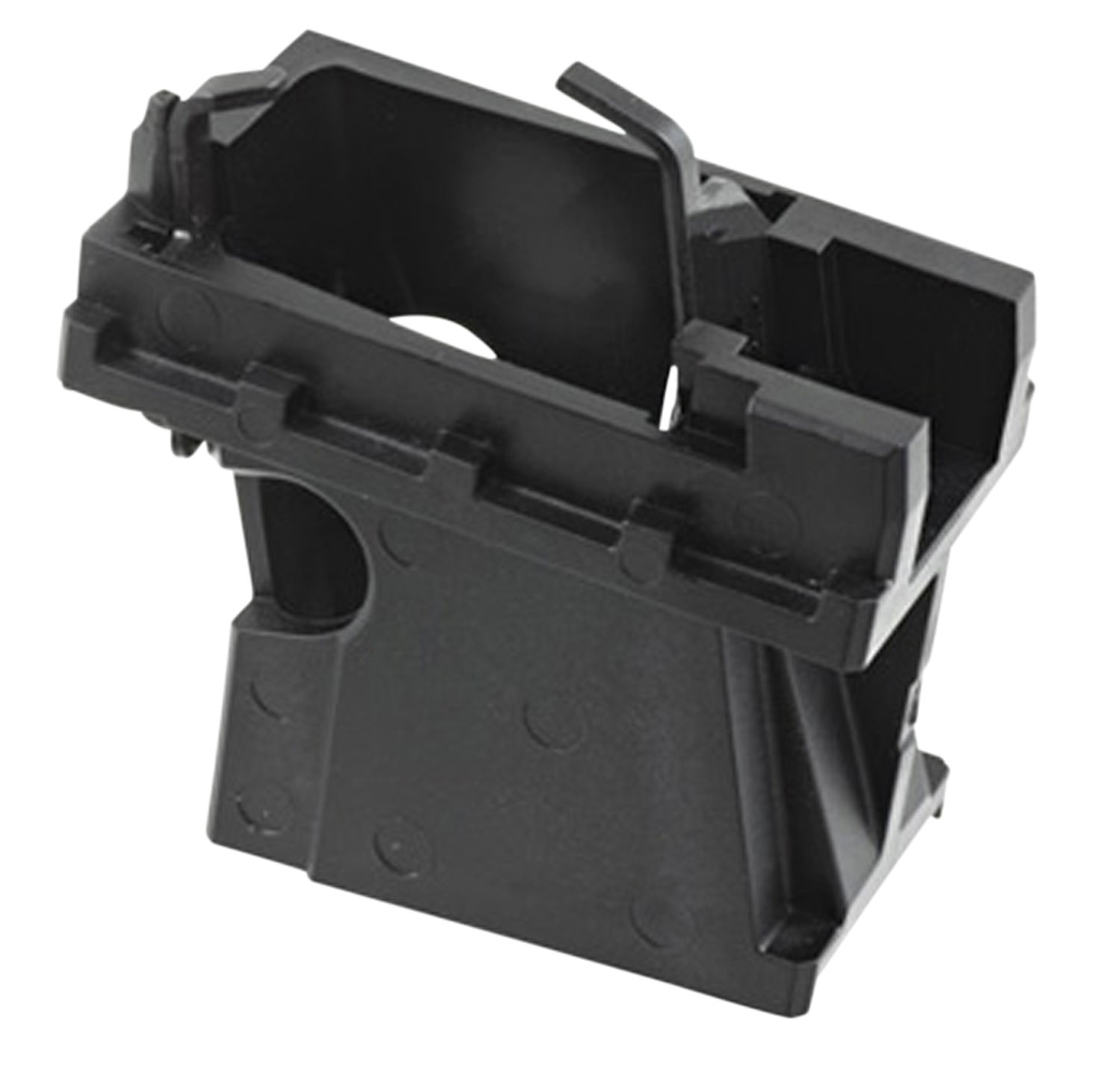 Ruger PC Carbine magazine well insert, black glass-filled polymer, Glock magazine compatible