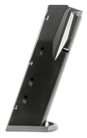 Mec-Gar 14rd magazine for Tanfoglio Witness large-frame .40 S&W, blued finish