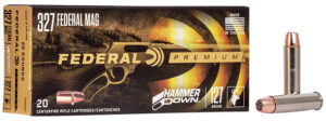 Box of Federal Premium HammerDown .327 Federal Magnum 127-grain ammunition for lever-action rifles
