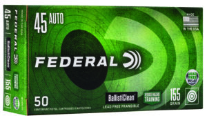 Federal BallistiClean .45 ACP 155 gr lead-free frangible 50 count box