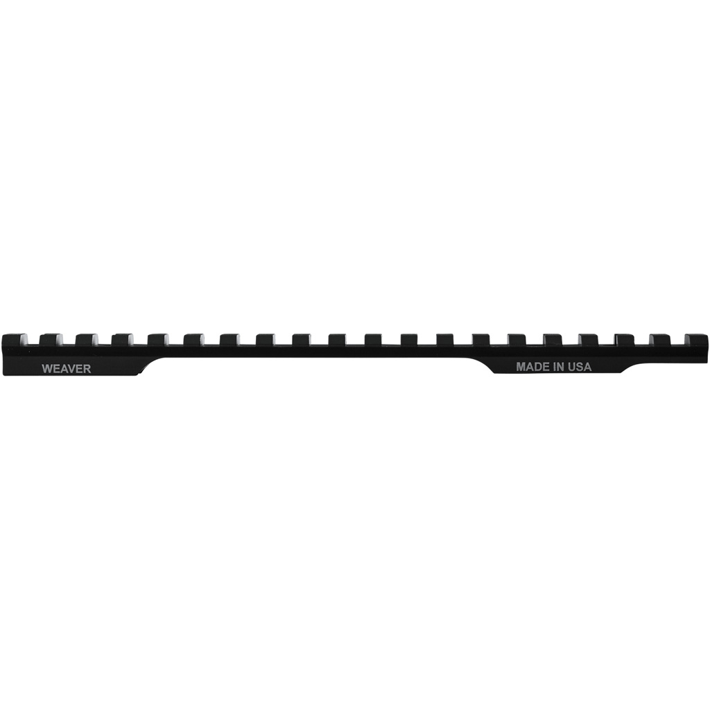 Weaver Extended Picatinny Multi-Slot Base for Ruger American LA in matte black