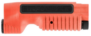 Streamlight TL-Racker Remington 870 forend light in orange with elongated ambidextrous switch pad