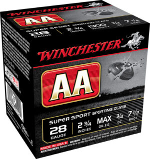 Winchester AA Super Sport 28ga 2.75 inch #7.5 3/4 oz 100rd box