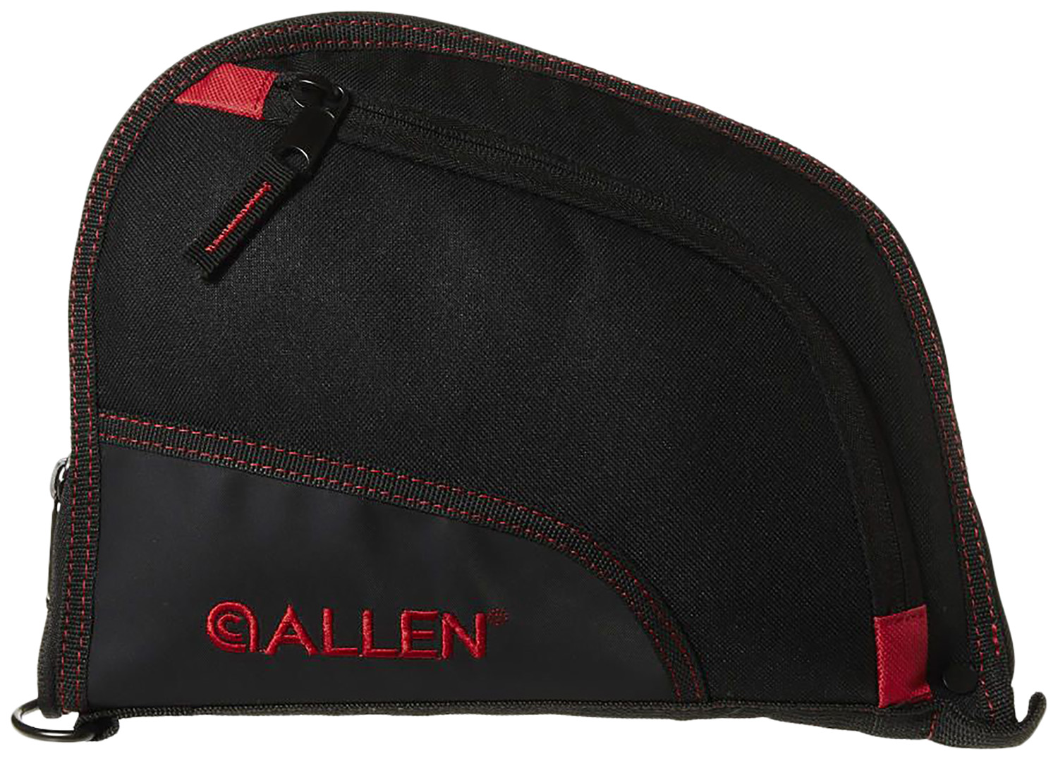 Allen 7738 Auto-Fit 9-inch handgun case in black with red trim