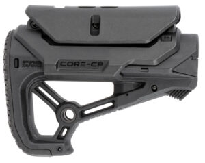 FAB Defense GL-CORE S CP black buttstock with adjustable cheek rest for AR-15 M4