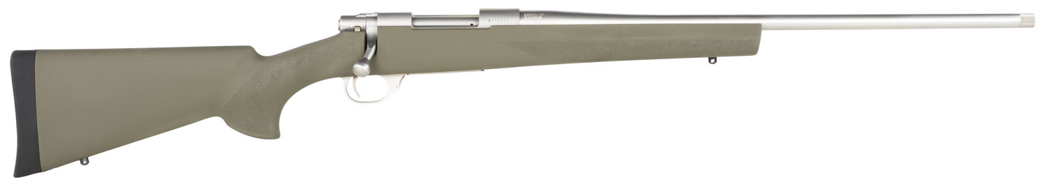 Howa M1500 Hogue Full Size 6.5 Creedmoor 22 inch stainless threaded barrel Hogue OD green stock, right hand rifle