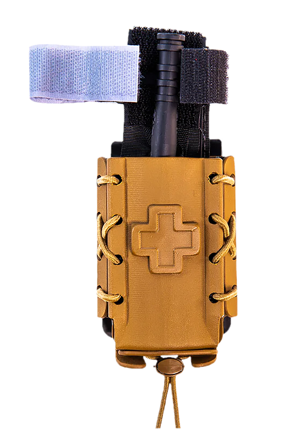 High Speed Gear Tourniquet TACO pouch in Coyote Brown with 2-inch belt clip