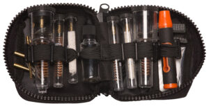 Firefield FF38000 AR cleaning kit components for 223 Rem and 308 Win AR-platform rifles, black nylon case