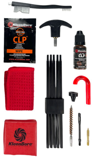Kleen-Bore K204 rifle cleaning kit for .243 .25 6mm 6.5mm with 30 inch rod and accessories