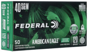 Federal American Eagle IRT .40 S&W 120gr lead-free ammunition 50 count box