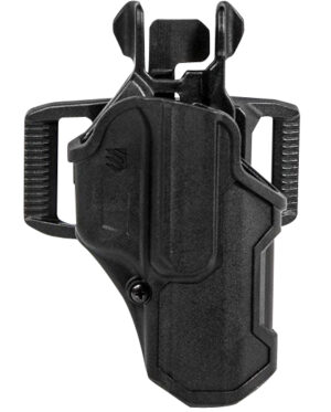 BLACKHAWK T-Series L2C compact OWB holster left hand black polymer belt slide