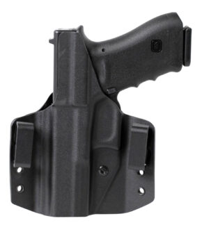 Uncle Mike's CCW OWB holster, Boltaron, fits Ruger SR9/40 Compact, right hand, black