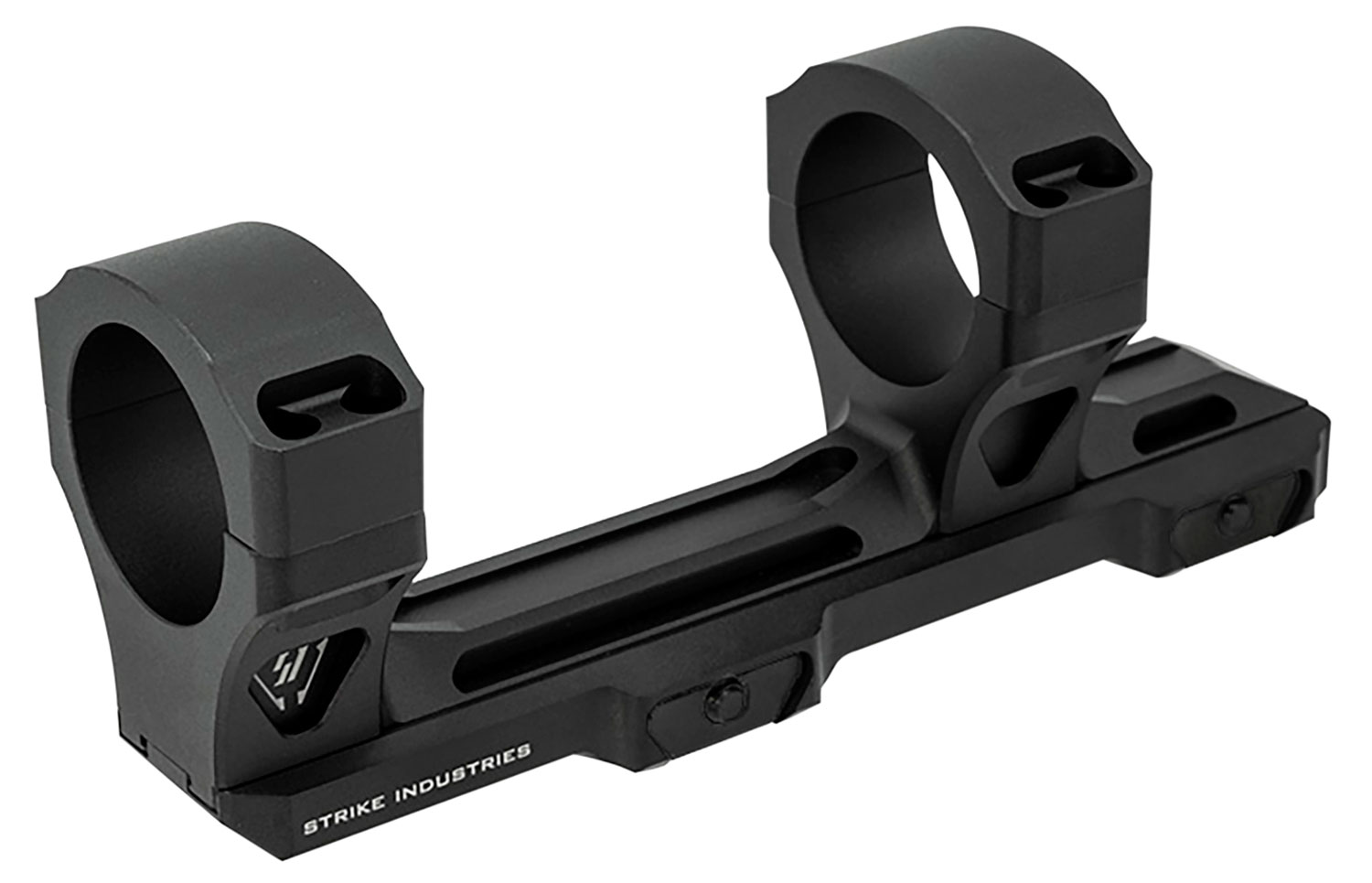 Strike Industries Adjustable Scope Mount ASM black anodized 30mm rings Picatinny