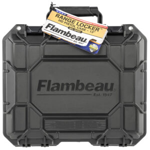 Flambeau Range Locker HD 13-inch black polymer pistol case with foam interior