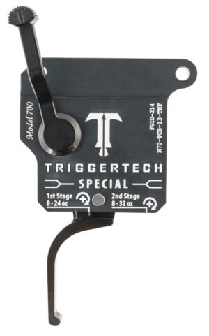TriggerTech Remington 700 Special two-stage flat trigger, matte gray with black parts, right hand