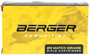 Berger 6.5 Creedmoor 130gr Hybrid OTM Tactical match ammunition 20-round box
