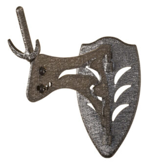 Skull Hooker Little Hooker graphite black steel skull hanger for small to mid-size trophies