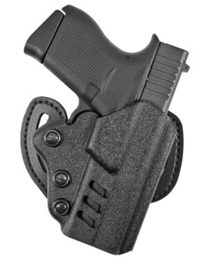 DeSantis Facilitator OWB Kydex holster, black, right hand, belt slide, 1.75" belt